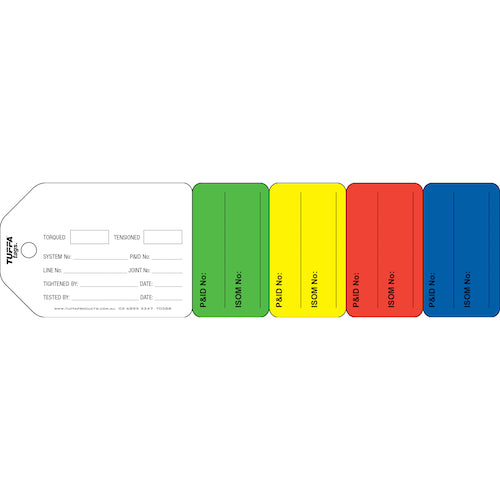 5 Stage Flange Tags (packs of 100) FLP07