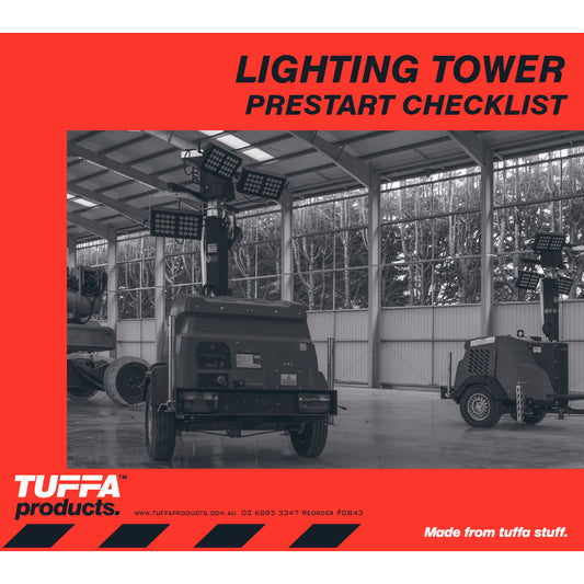 Lighting Tower Prestart Checklist Books Code DB43