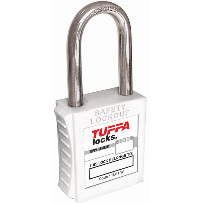 TUFFA Safety Locks – Keyed Different (White) Code TL01-W-KD