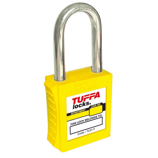 TUFFA Safety Locks – Keyed Different (Yellow) Code TL01-Y-KD