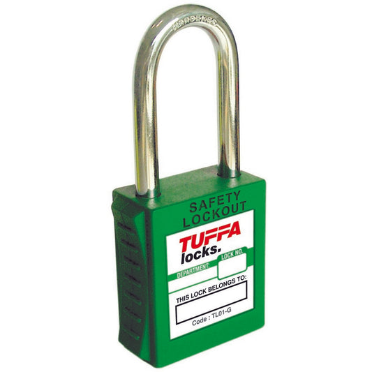 TUFFA Safety Locks – Keyed Different (Green) Code TL01-G-KD