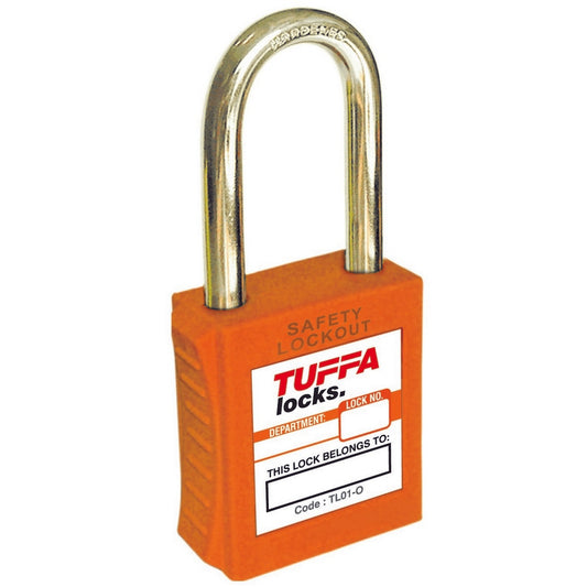 TUFFA Safety Locks – Keyed Different (Orange) Code TL01-O-KD