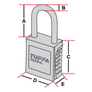 TUFFA Safety Locks – Keyed Different (Red) Code TL01-R-KD