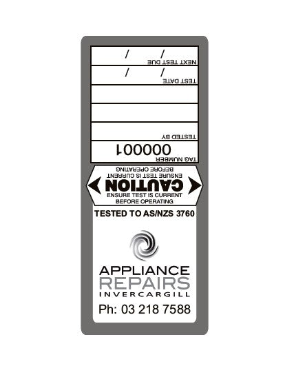 Medium Duty Tags - Appliance Repairs Invercargill x 1000