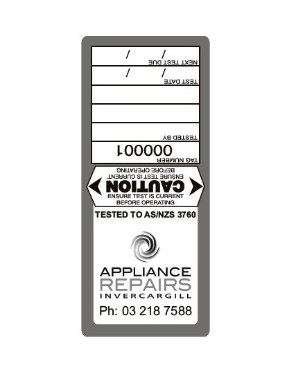 Medium Duty Tags - Appliance Repairs Invercargill x 1000