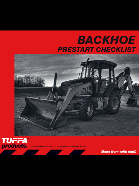 Backhoe Prestart Checklist Books