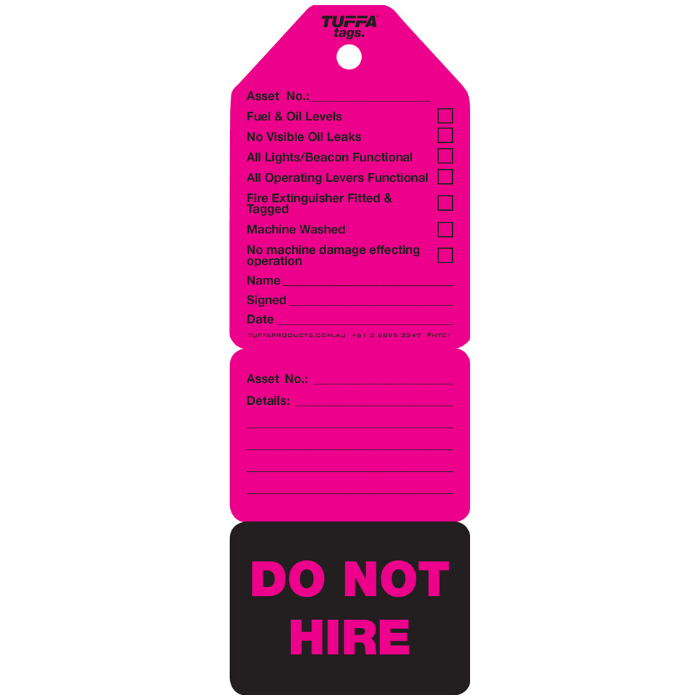 Hire Tags - Pack of 20 HT01