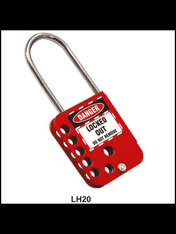 Heavy Duty Hasps - 7 Hole - 5mm Shackle LH20