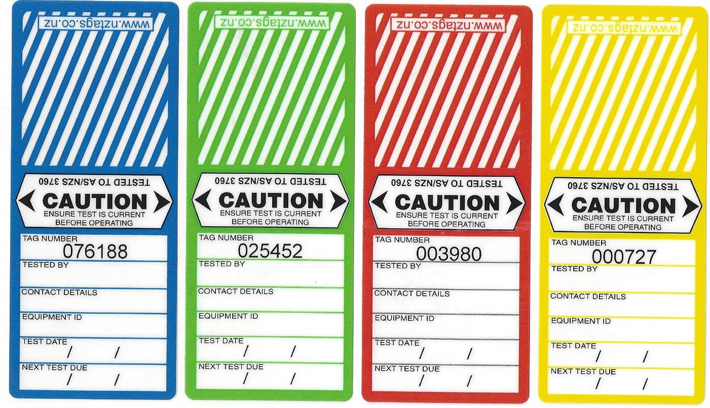 Medium Duty Test Tags