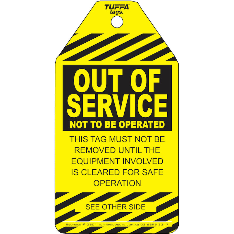 Out of Service Tags - Pack of 20