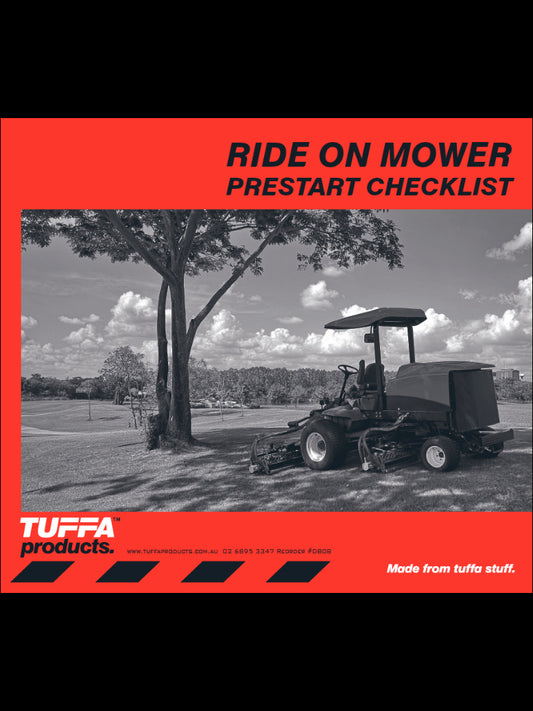Ride on Mower Prestart Checklist Books DB08