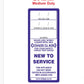 New to Service Tags - Pack of 100