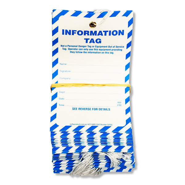 Information Synthetic Tags (packs of 100)