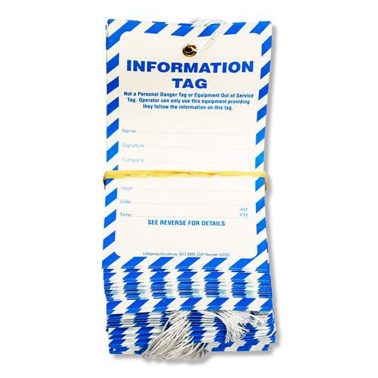 Information Synthetic Tags (packs of 100)