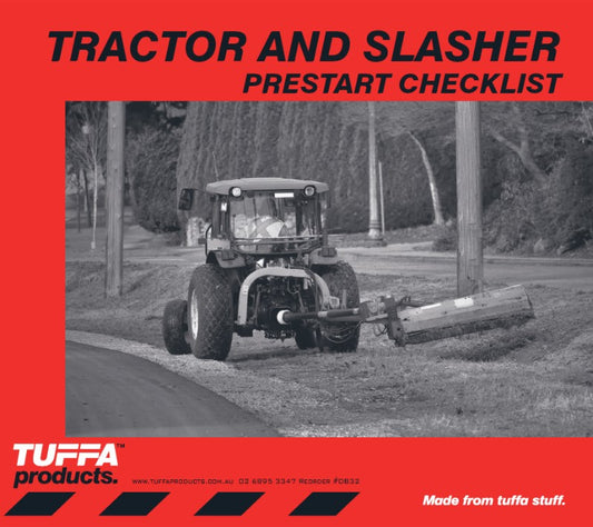 Tractor & Slasher Prestart Checklist Books Code DB32