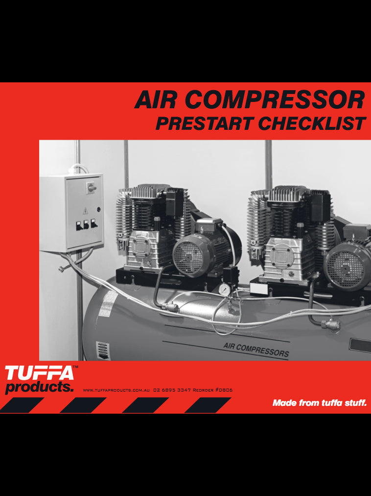 Air Compressor Prestart Checklist Books – NZ Tags