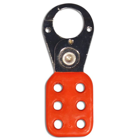 Vinyl Coated Hasp 25mm - Red 6 Holes