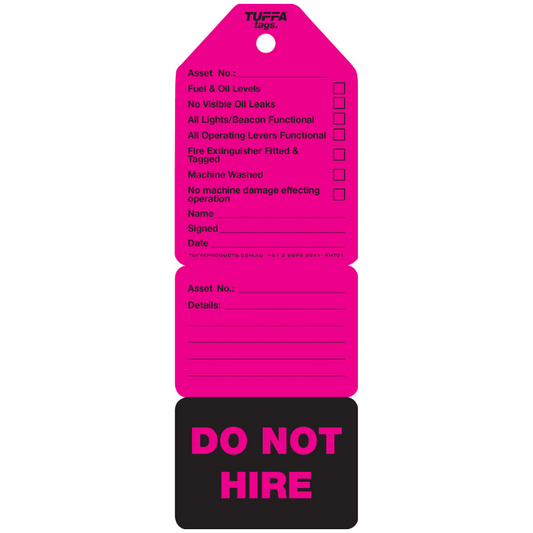 Hire Tags - Pack of 20