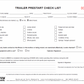 Trailer Prestart Checklist Books DB33